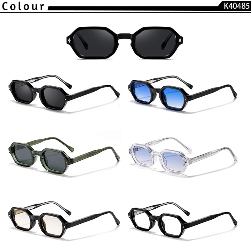 Lunettes de soleil Caterside™ Polygon Small – Élégance minimaliste & look tendance