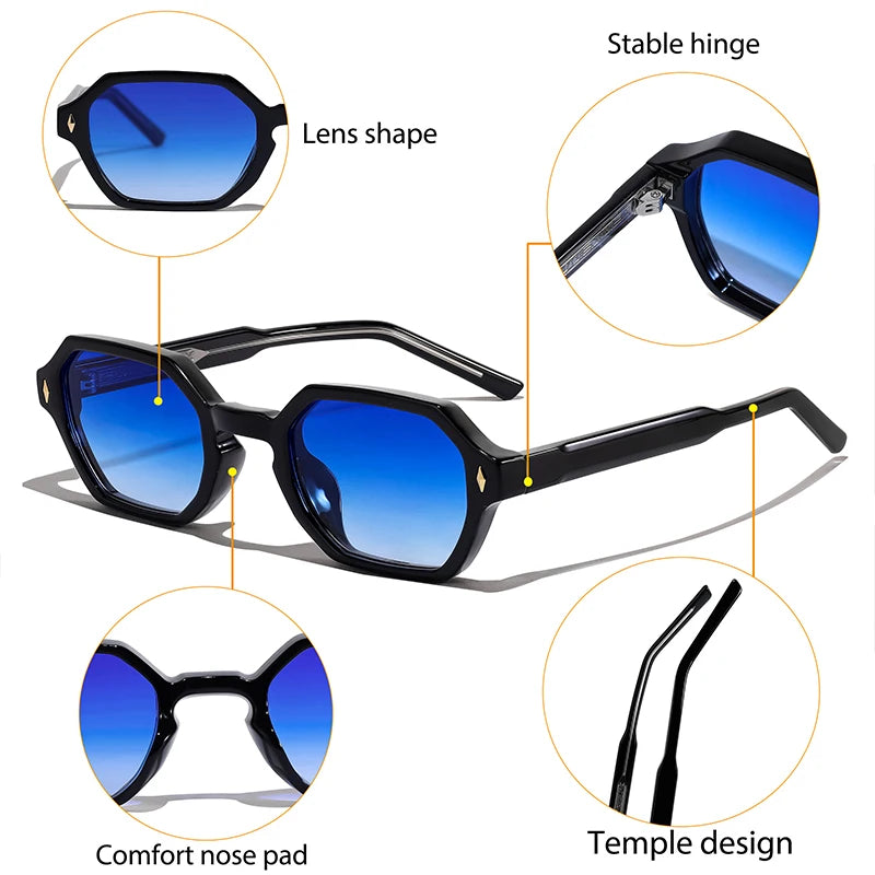 Lunettes de soleil Caterside™ Polygonales – Design audacieux & style affirmé