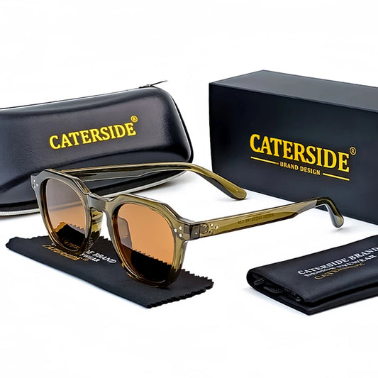 Caterside™ – Lunettes de soleil rétro polarisées ultralégères (Homme)