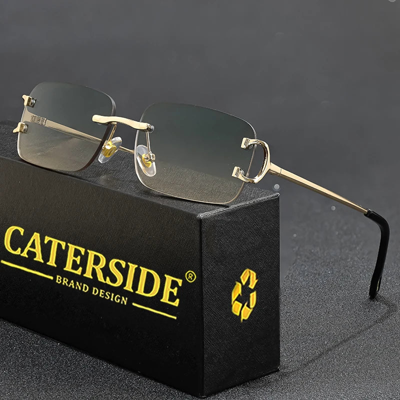Lunettes de Soleil Rectangulaires Sans Monture – Caterside