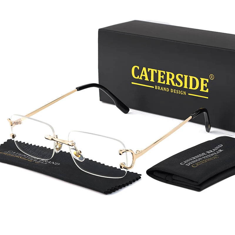 Lunettes de Soleil Rectangulaires Sans Monture – Caterside