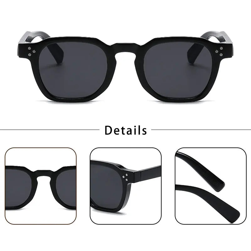 Caterside Lunettes de Soleil Rétro Carrées – Style Punk Mode, UV400