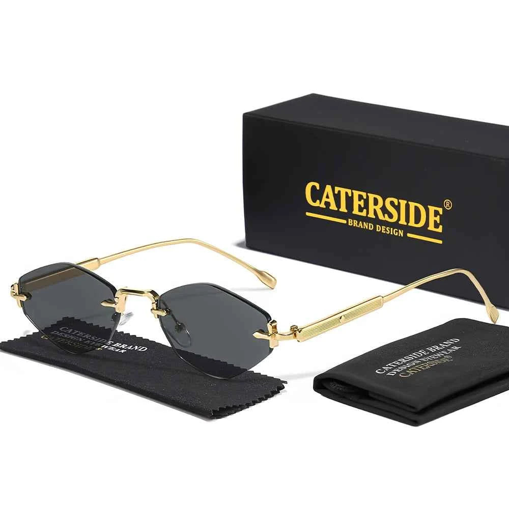 Lunettes de Soleil Punk Métal UV400 | Style Minimaliste Luxe | Caterside Eyewear