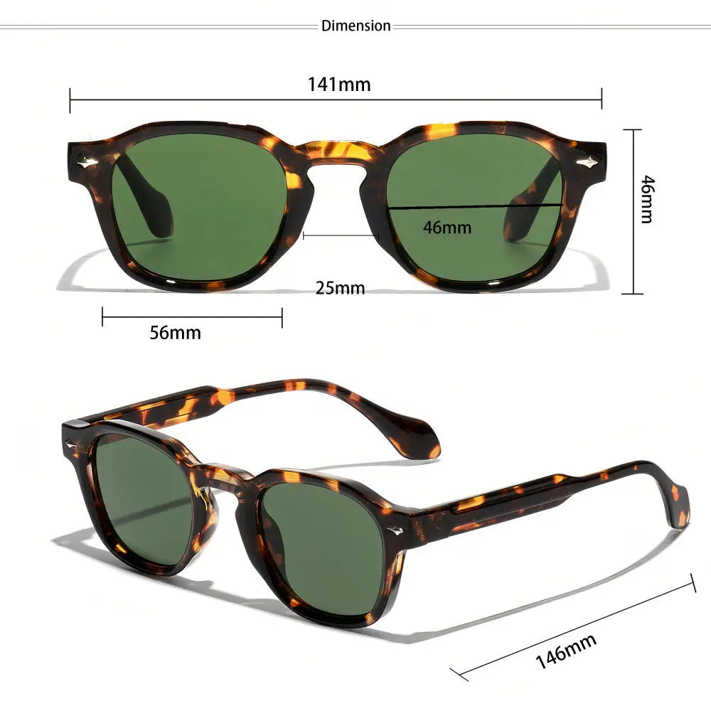 Lunettes de Soleil Rétro Unisexe CATERSIDE – UV400 – Style Vintage Rondes