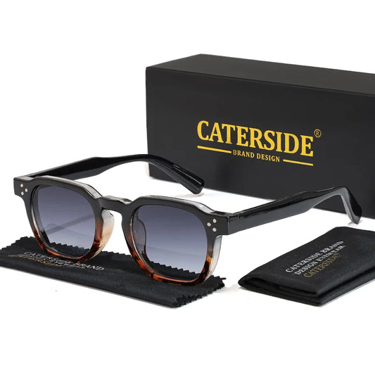 Caterside Lunettes de Soleil Vintage – Style Carré Punk