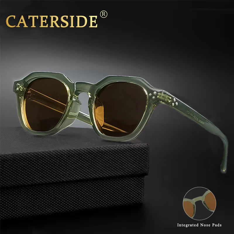 Caterside™ – Lunettes de soleil rétro polarisées ultralégères (Homme)