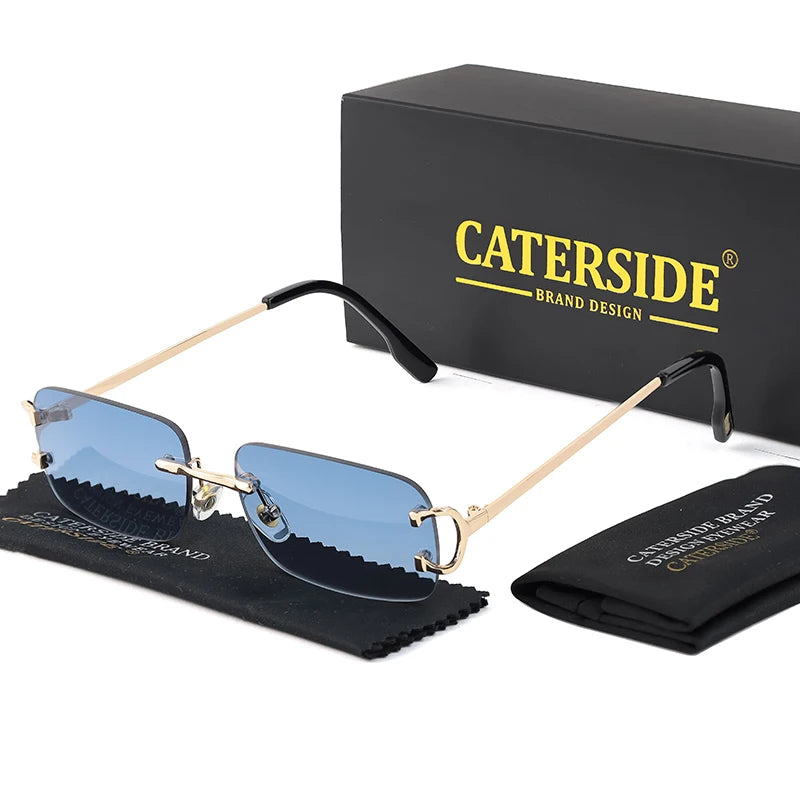 Lunettes de Soleil Rectangulaires Sans Monture – Caterside