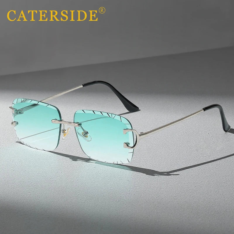 Caterside™ – Lunettes de soleil sans monture carrées (Mixte)