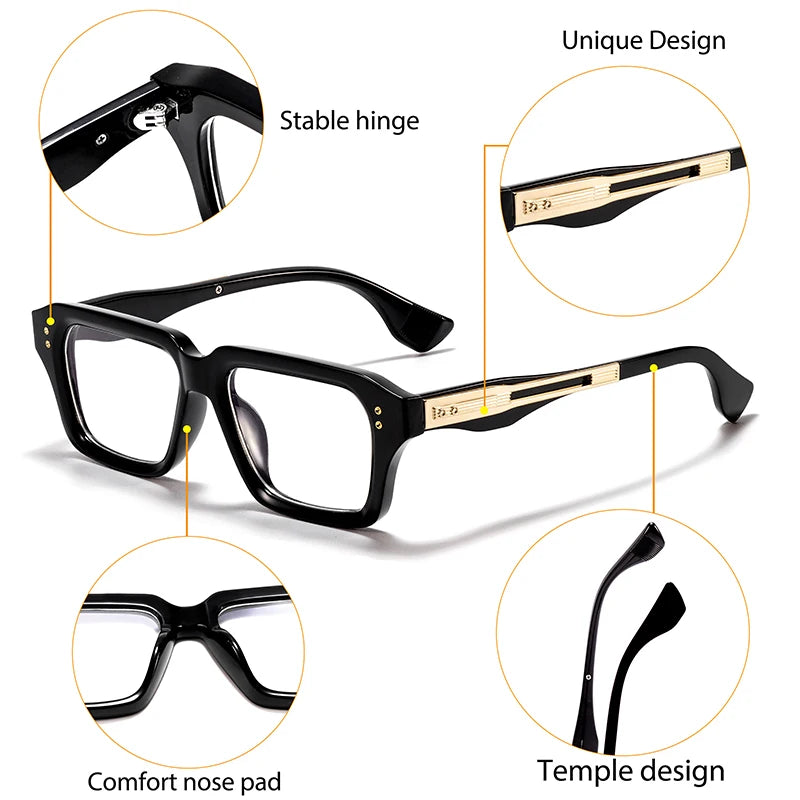 Lunettes Anti Lumière Bleue CATERSIDE™ – Monture Vintage Premium Unisexe | Confort Écran & Design Élégant