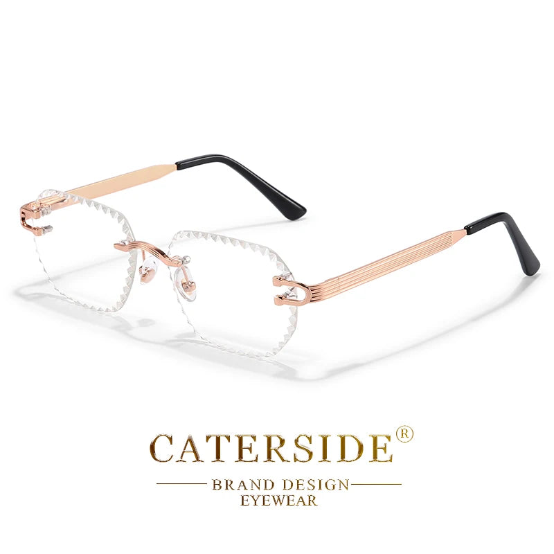 Lunettes de Soleil Carrées Sans Monture Luxe – Lunettes de Soleil Carrées Sans Monture Caterside
