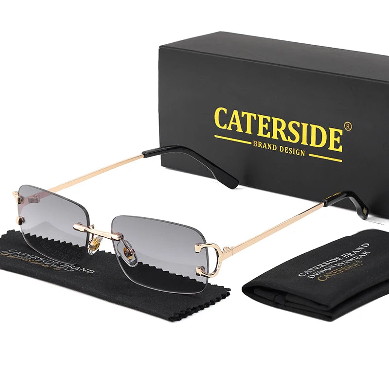 Lunettes de Soleil Rectangulaires Sans Monture – Caterside