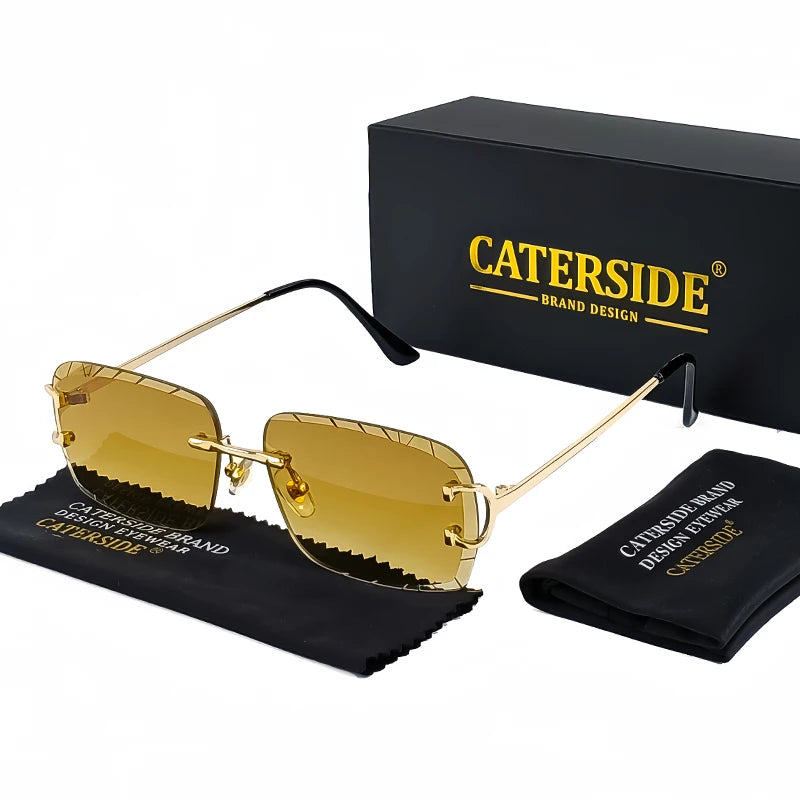 Caterside™ – Lunettes de soleil sans monture carrées (Mixte)