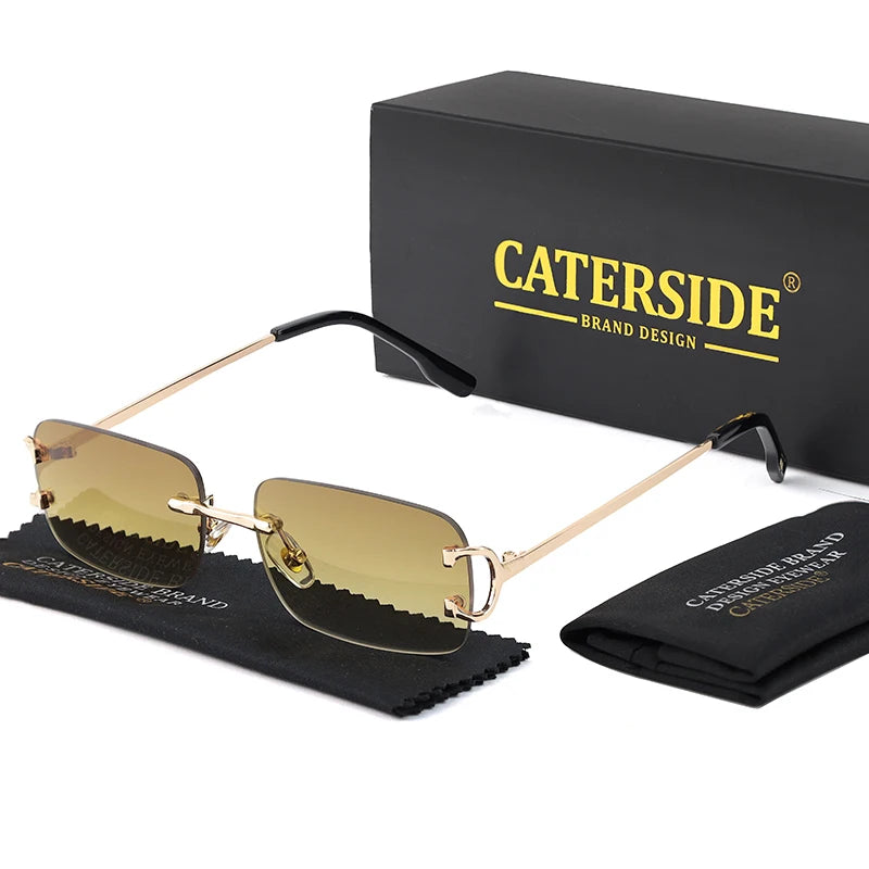 Lunettes de Soleil Rectangulaires Sans Monture – Caterside