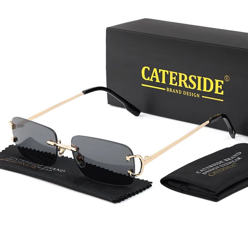 Lunettes de Soleil Rectangulaires Sans Monture – Caterside