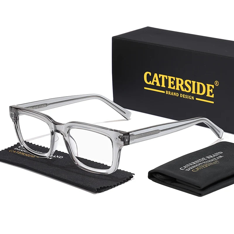 CATERSIDE™ Square Vintage Glasses – Premium Design Unisex Frame | Modern Retro Style