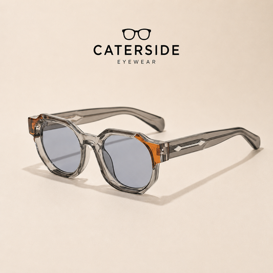 Lunettes de soleil rétro punk homme CATERSIDE - Vintage carrées pour un look audacieux