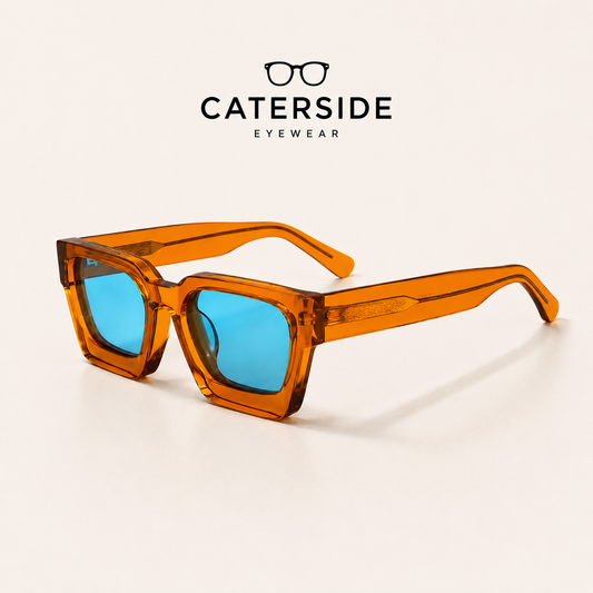 CATERSIDE Lunettes de soleil polarisées grandes montures carrées