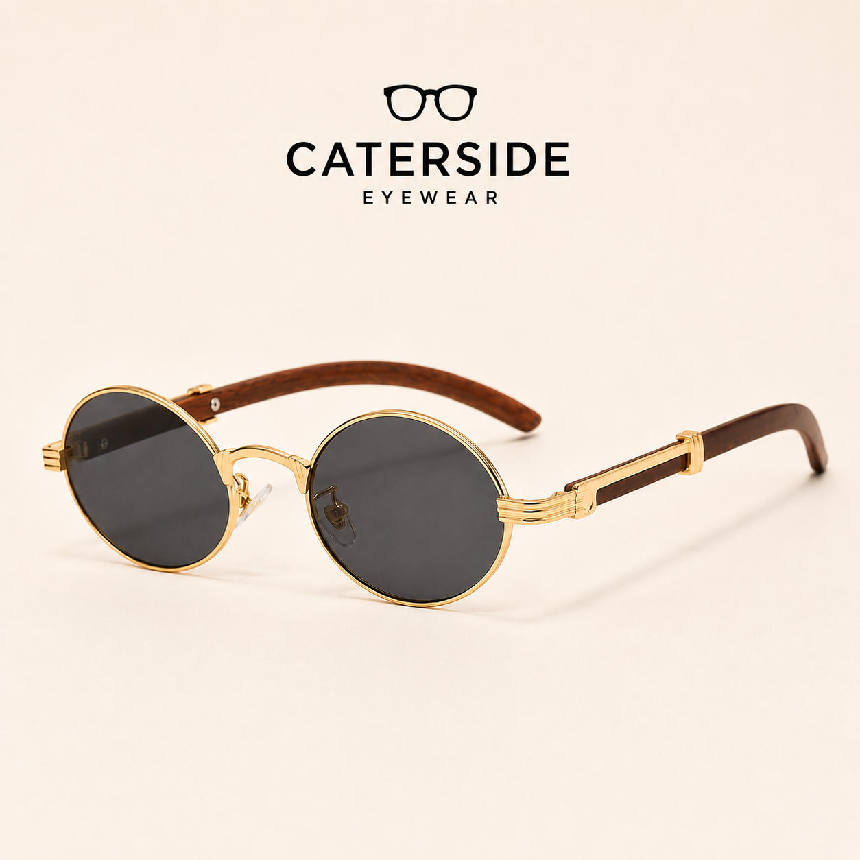 Lunettes de Soleil Rondes Vintage Luxe – Signature Caterside
