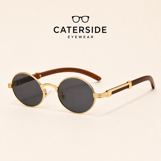 Lunettes de Soleil Rondes Vintage Luxe – Signature Caterside