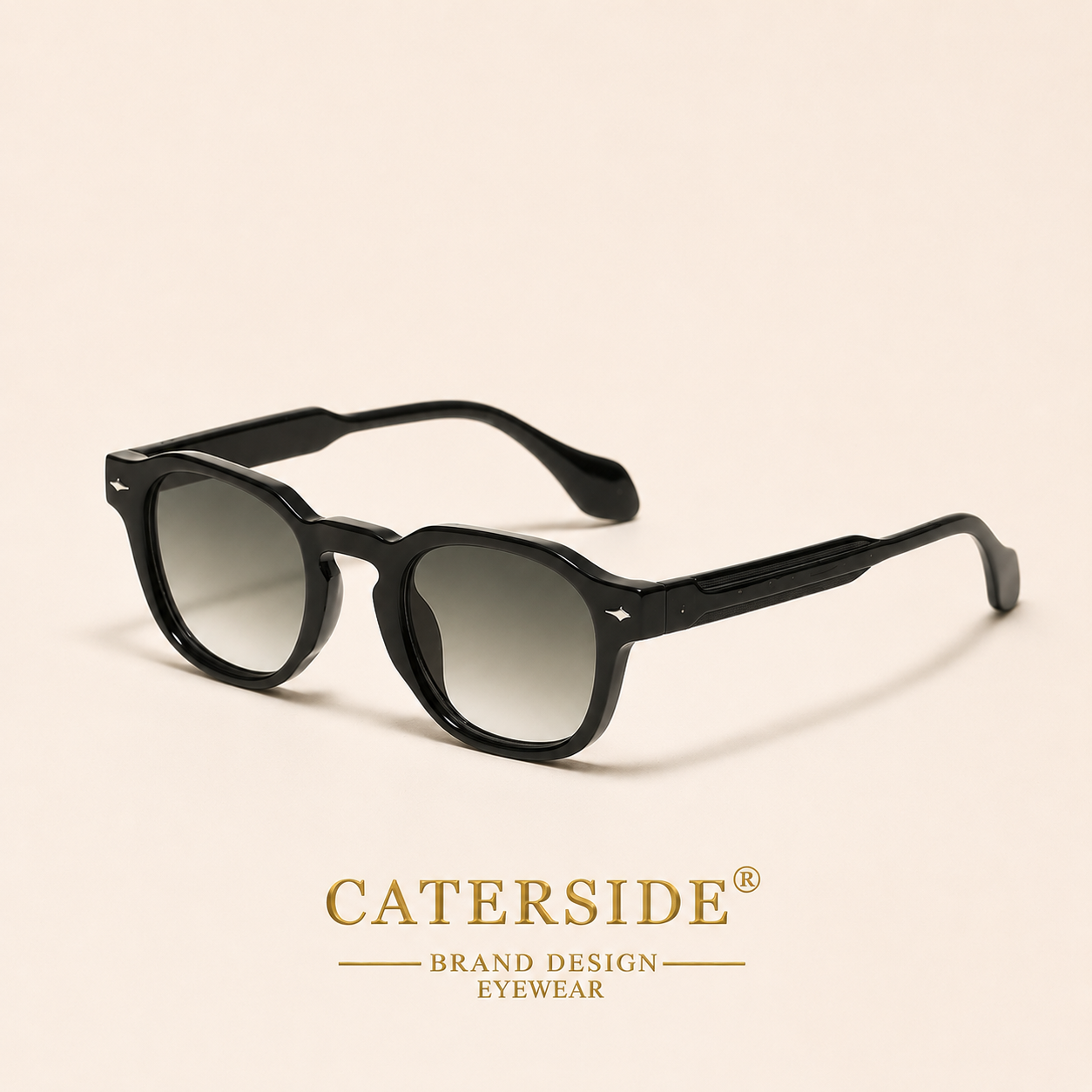 Lunettes de Soleil Rétro Unisexe CATERSIDE – UV400 – Style Vintage Rondes