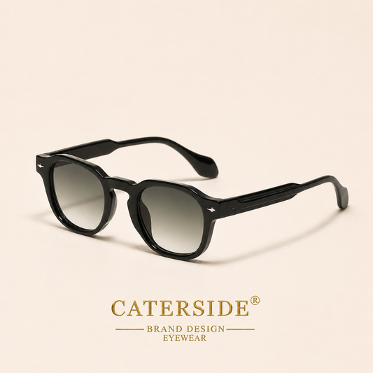 Lunettes de Soleil Rétro Unisexe CATERSIDE – UV400 – Style Vintage Rondes