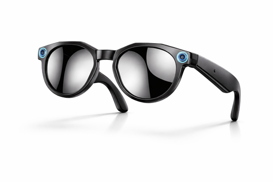 Lunettes connectées IA avec caméra, Bluetooth, assistant vocal et traduction