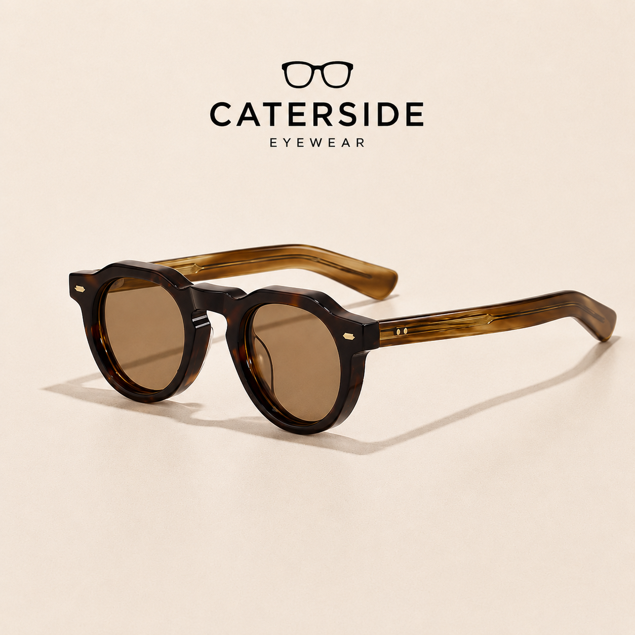Lunettes de Soleil Rondes Unisexe – Signature Caterside