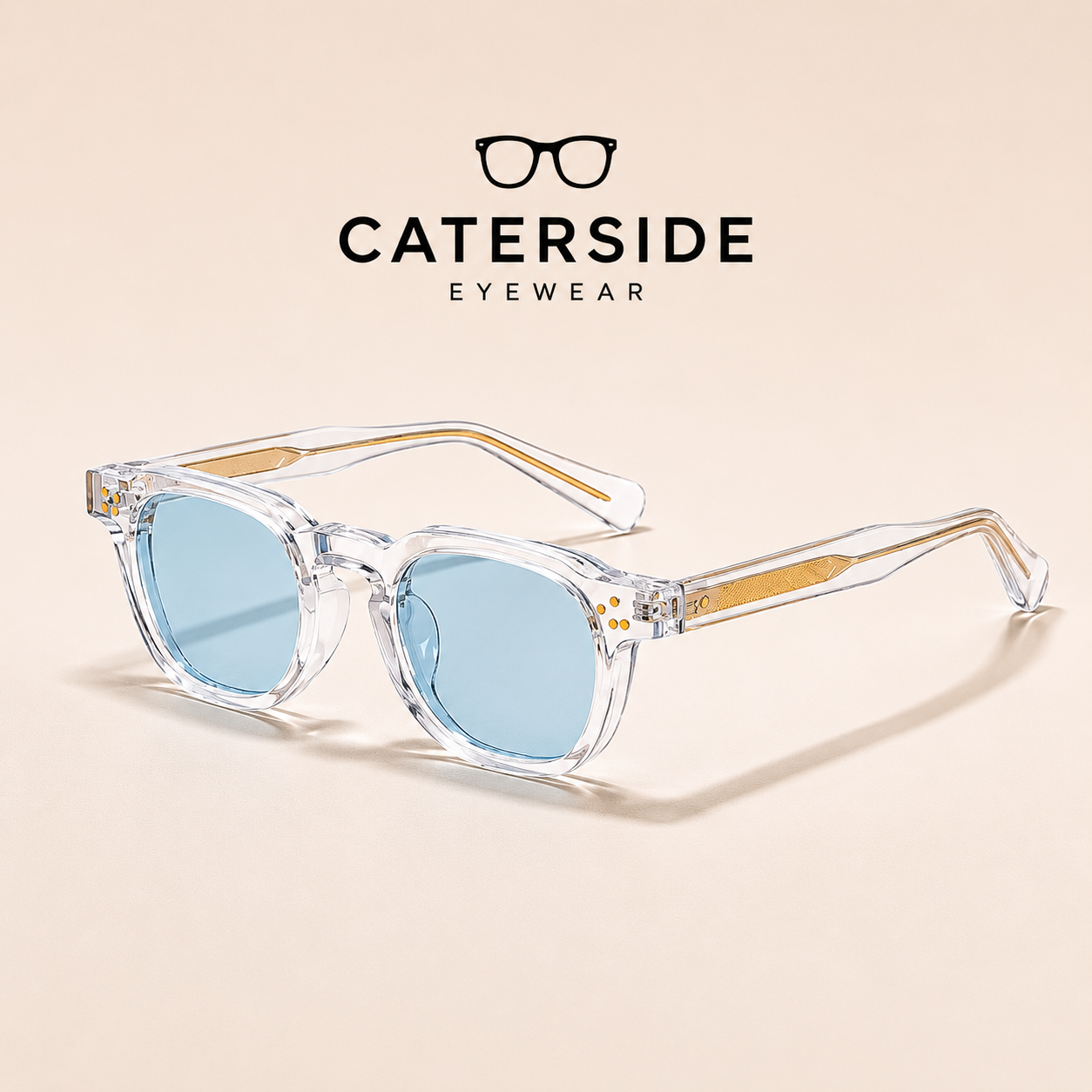 Lunettes de soleil carrées UV400 Caterside – Tendance homme femme – Lunettes fashion premium