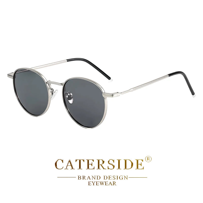 CATERSIDE Brooklyn – lunettes de soleil rondes en métal – photo 23
