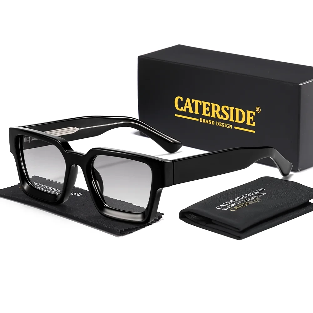 Lunettes de Soleil Carrées UV400 | Monture Épaisse Premium | Caterside Eyewear