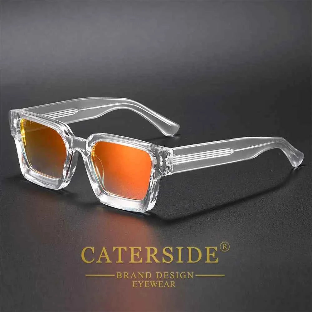 Lunettes de Soleil Carrées UV400 | Monture Épaisse Premium | Caterside Eyewear