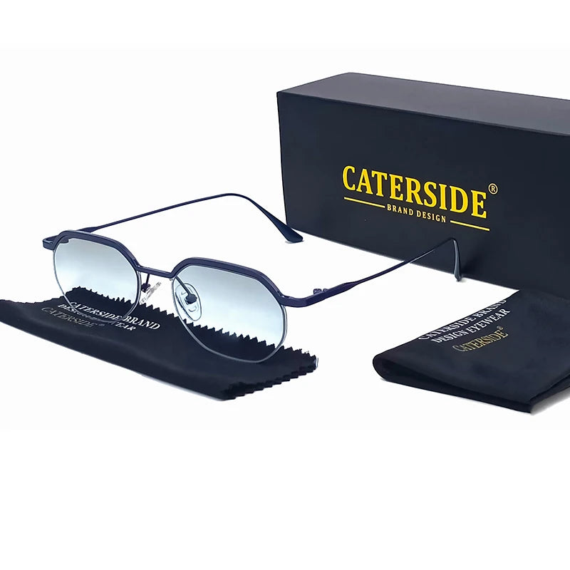 CATERSIDE Prism – lunettes de soleil polygonales en métal – photo 12