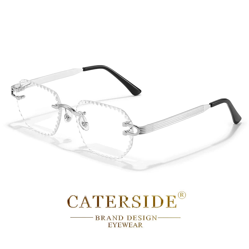 Lunettes de Soleil Carrées Sans Monture Luxe – Lunettes de Soleil Carrées Sans Monture Caterside