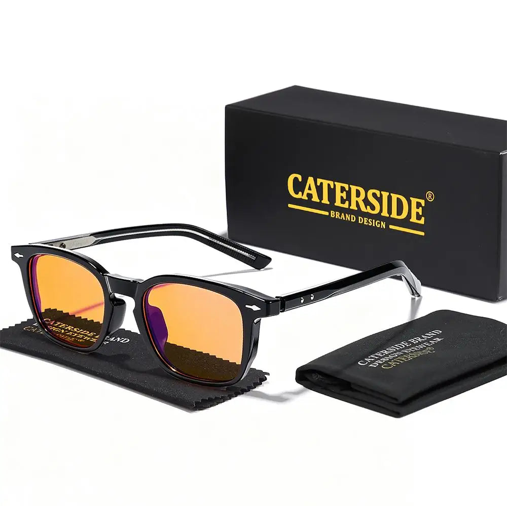 CATERSIDE® Focus Clear™ — Monture carrée anti-lumière bleue