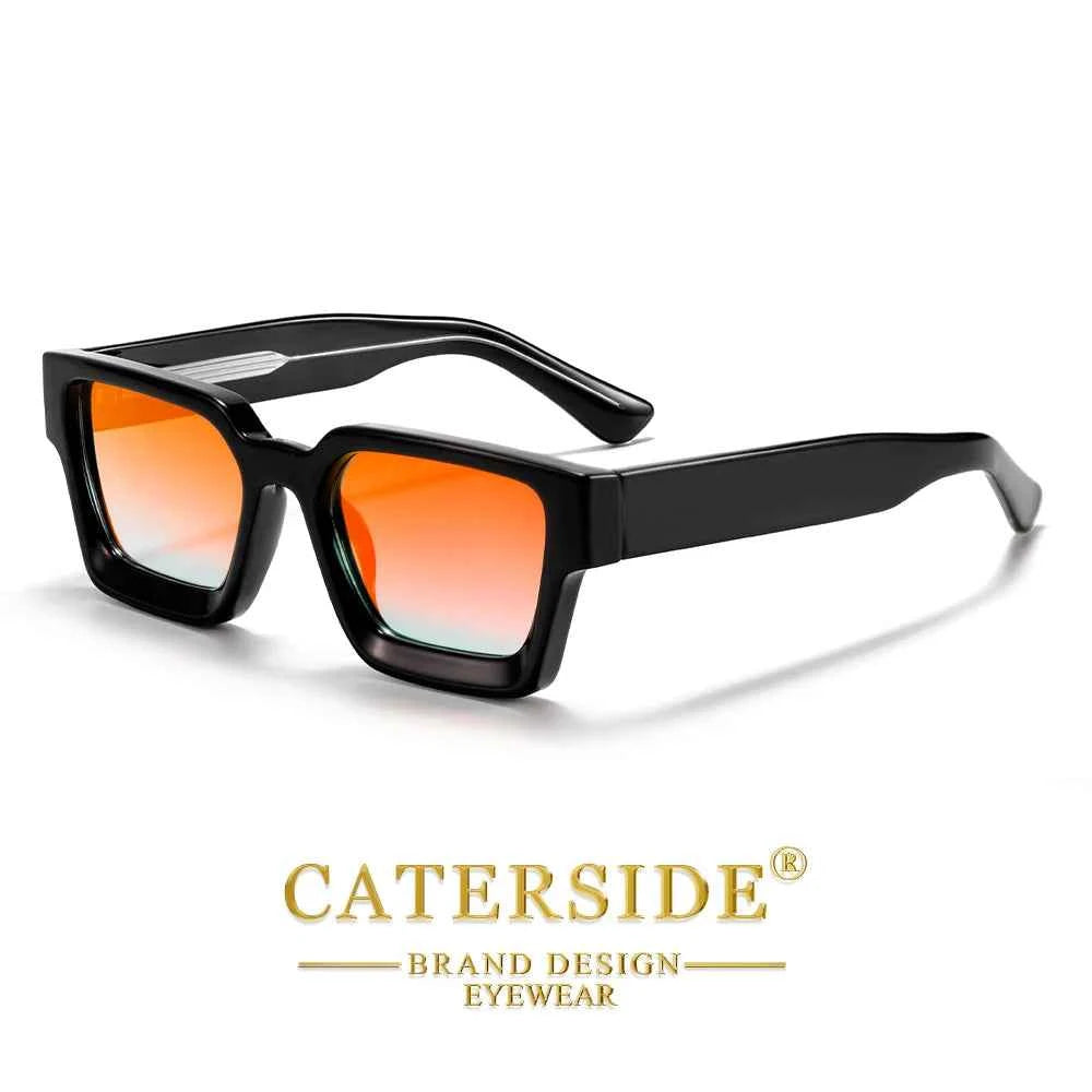 Lunettes de Soleil Carrées UV400 | Monture Épaisse Premium | Caterside Eyewear