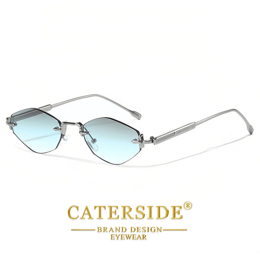 Lunettes de Soleil Punk Métal UV400 | Style Minimaliste Luxe | Caterside Eyewear