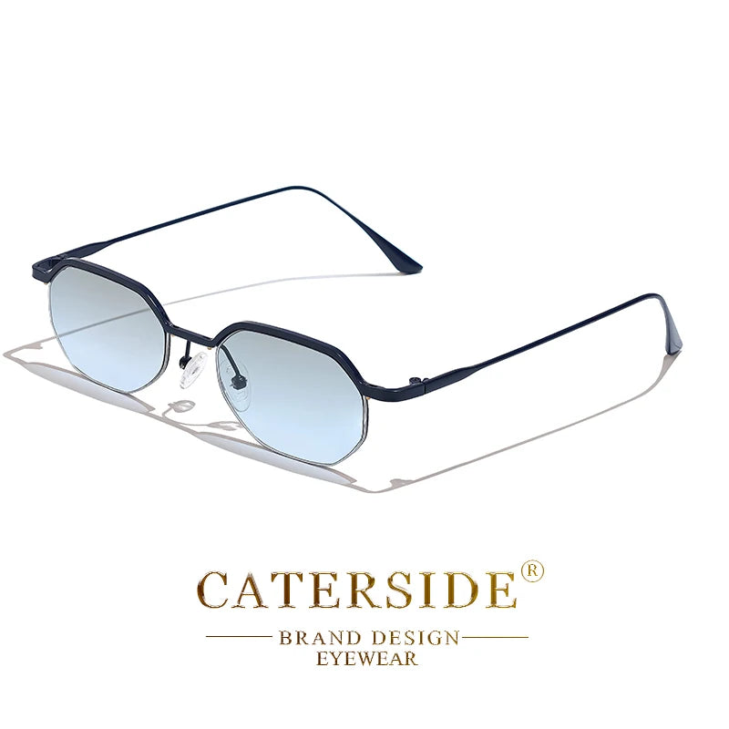 CATERSIDE Prism – lunettes de soleil polygonales en métal – photo 24