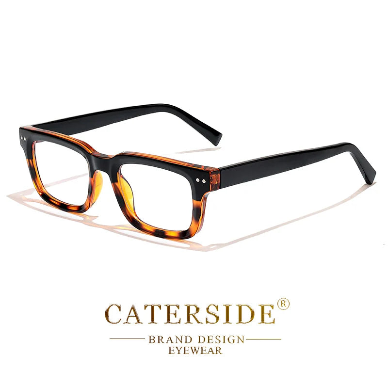 CATERSIDE™ Square Vintage Glasses – Premium Design Unisex Frame | Modern Retro Style 