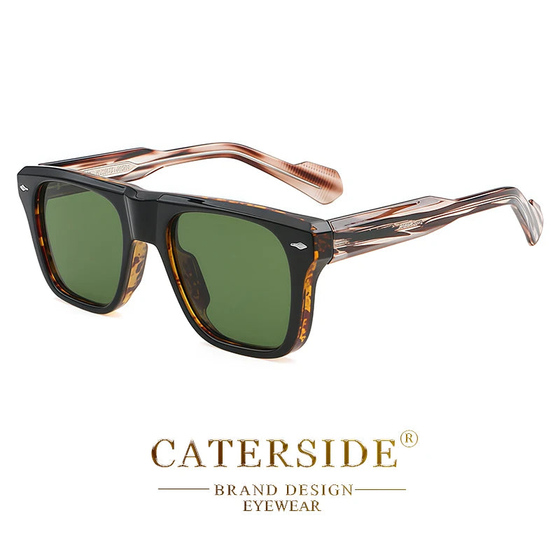 Lunettes de Soleil Rétro UV400 Grande Monture Unisexe - Style Premium