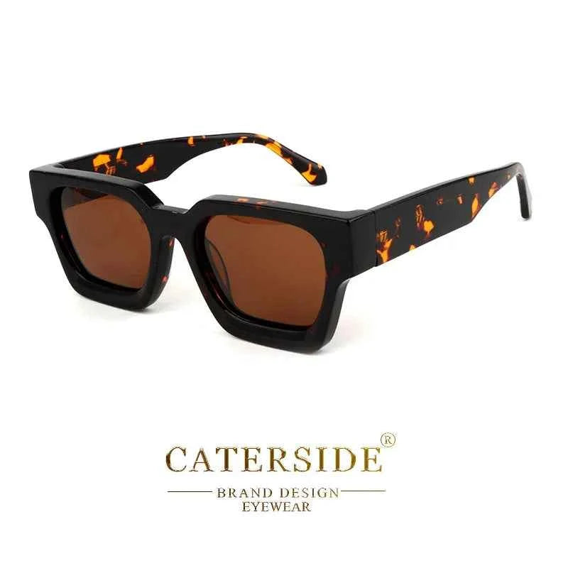 CATERSIDE – Lunettes de soleil carrées polarisées à grande monture