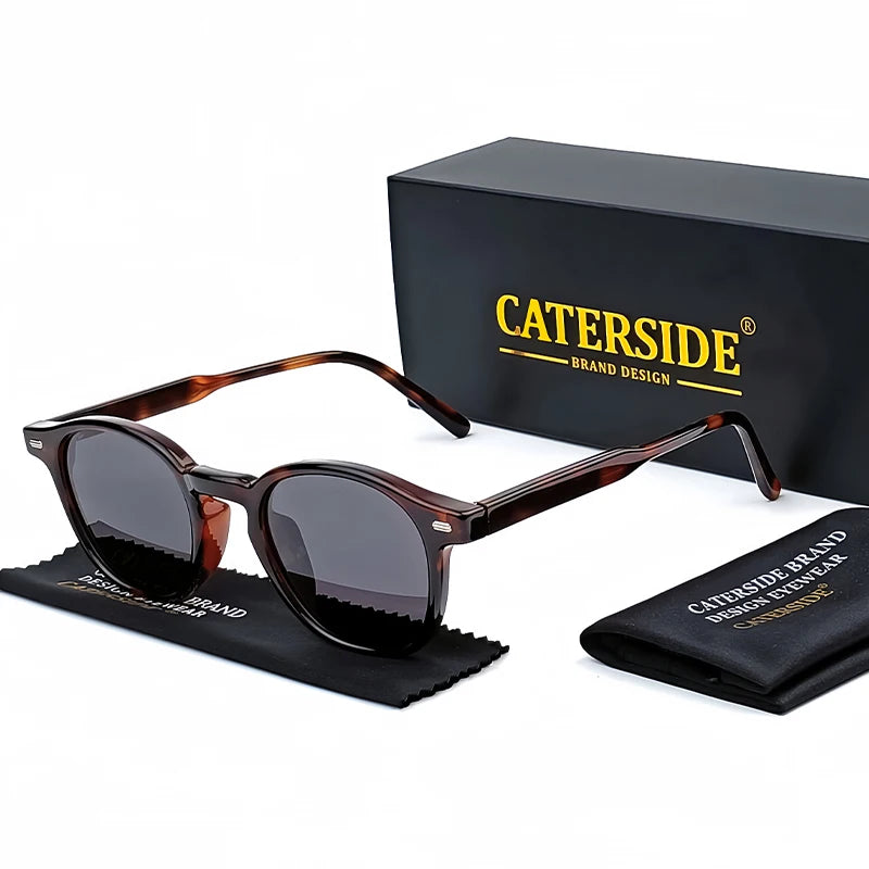 Caterside™ – Lunettes de soleil rondes polarisées (Homme & Femme)