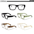 CATERSIDE® Bold Clear™ — Monture carrée épaisse
