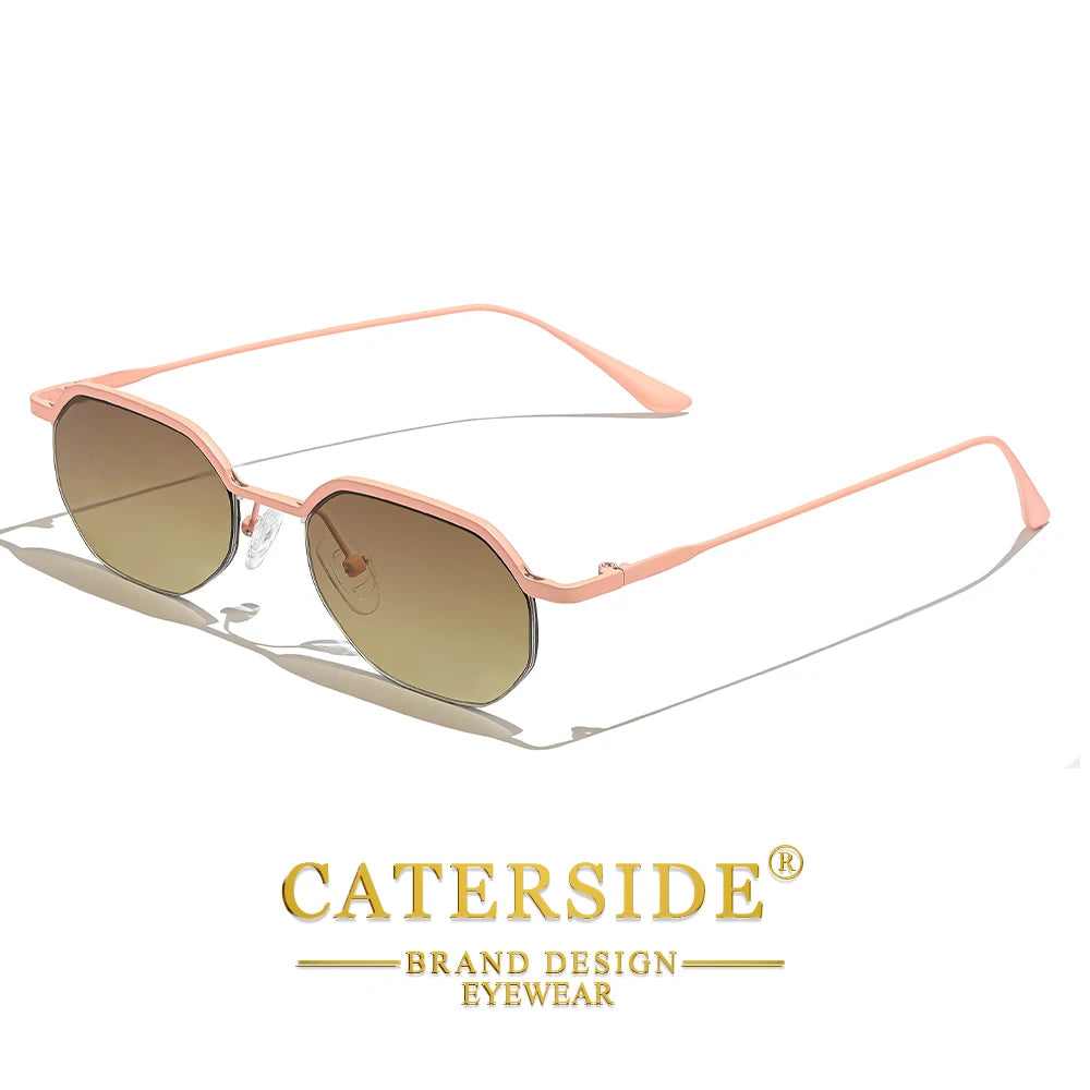 CATERSIDE Prism – lunettes de soleil polygonales en métal – photo 25