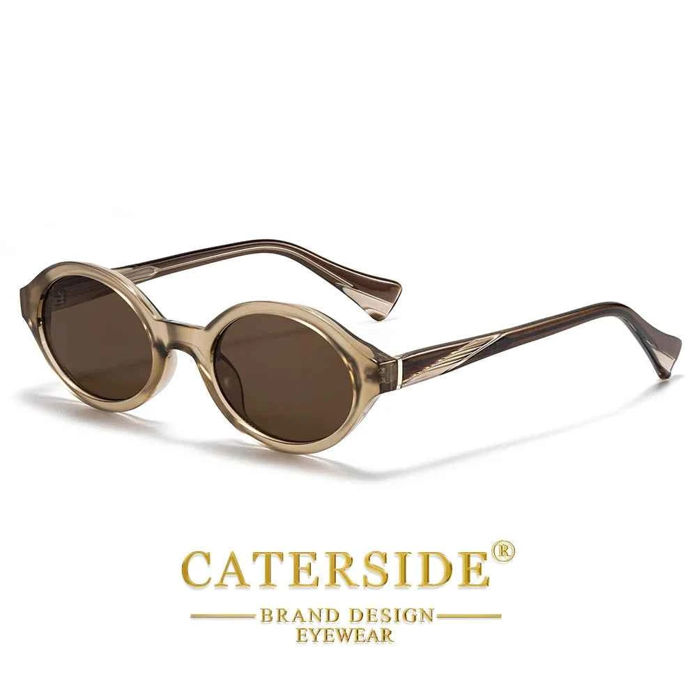 Lunettes de Soleil Ovales Rétro UV400 | Style Vintage Premium | Caterside Eyewear