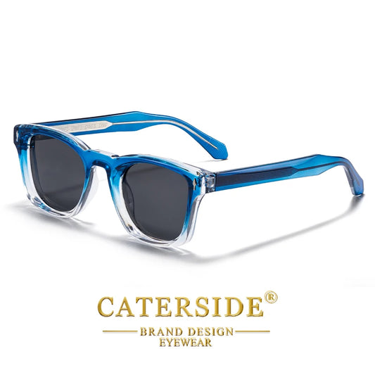 Caterside Eyewear Lunettes de soleil polarisées UV400 – Lunettes carrées tendance homme femme – Protection solaire premium