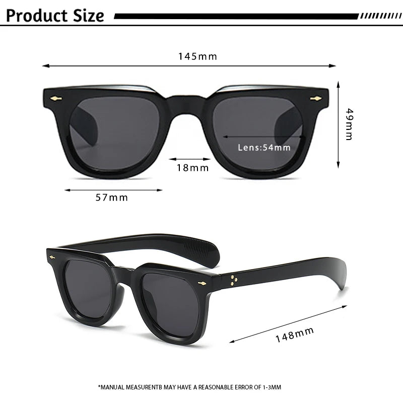 CATERSIDE® Lunettes de soleil aviateur polarisées style militaire – Unisexe UV400