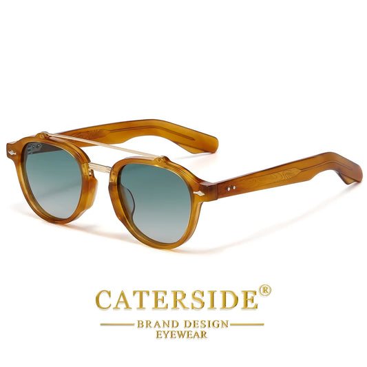 Lunettes de soleil polarisées Caterside Eyewear double pont UV400 – Lunettes premium acétate homme femme – Sunglasses fashion