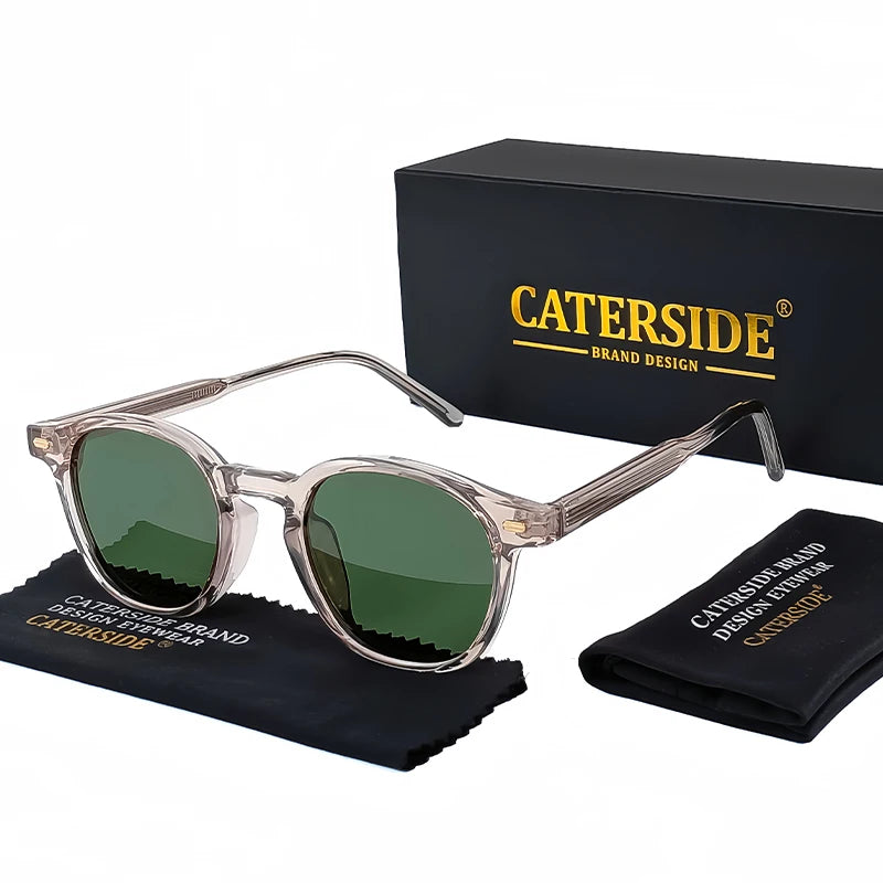 Caterside™ – Lunettes de soleil rondes polarisées (Homme & Femme)