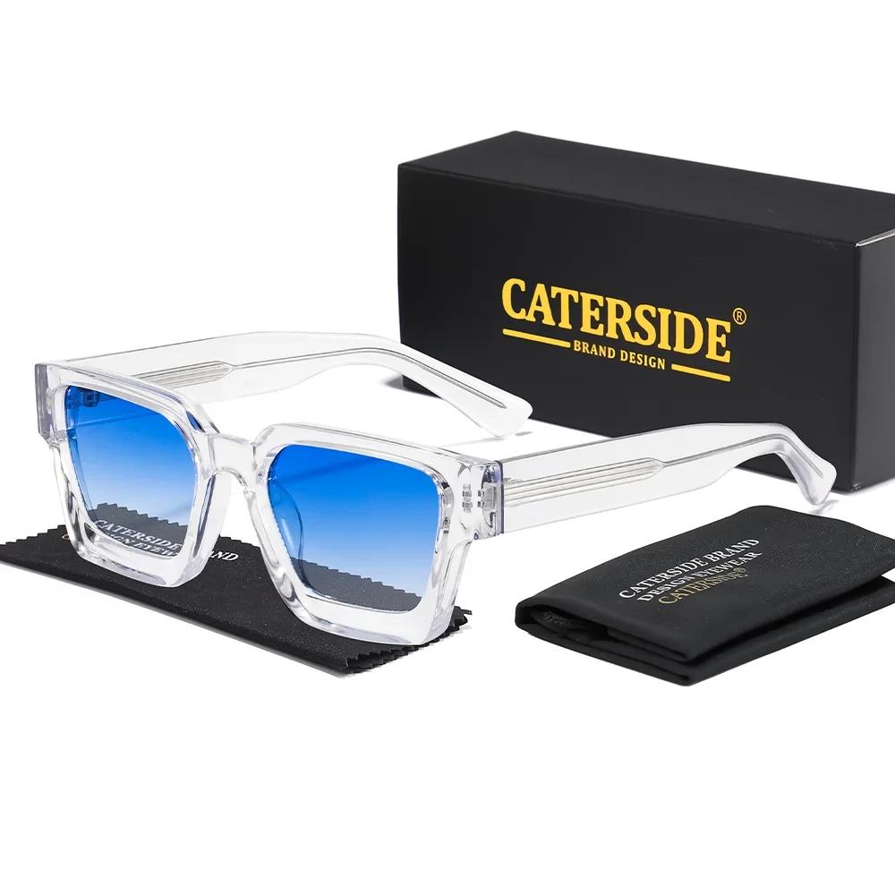 Lunettes de Soleil Carrées UV400 | Monture Épaisse Premium | Caterside Eyewear