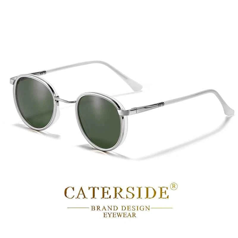 CATERSIDE® Vintage Polarized Round Sunglasses